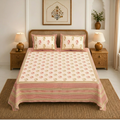 Classic Buti Double Bedsheet | 144TC | Pure Cotton