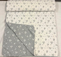 Silver Meadow Double Bedsheet (Reversible) | 100 GSM | Camric Cotton