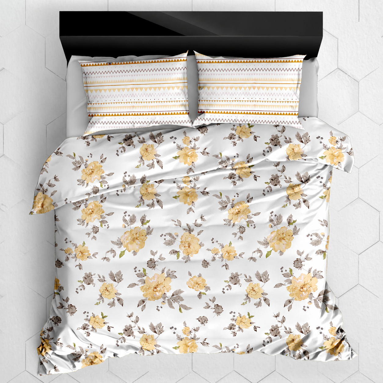 Vintage Blossom Bedsheet | 250TC | Pure Cotton