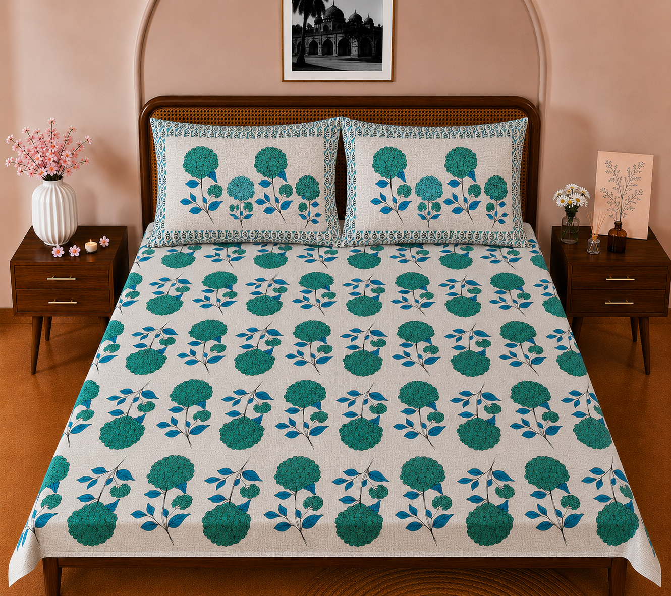 Bloom Grove | 104 TC | Pure Cotton