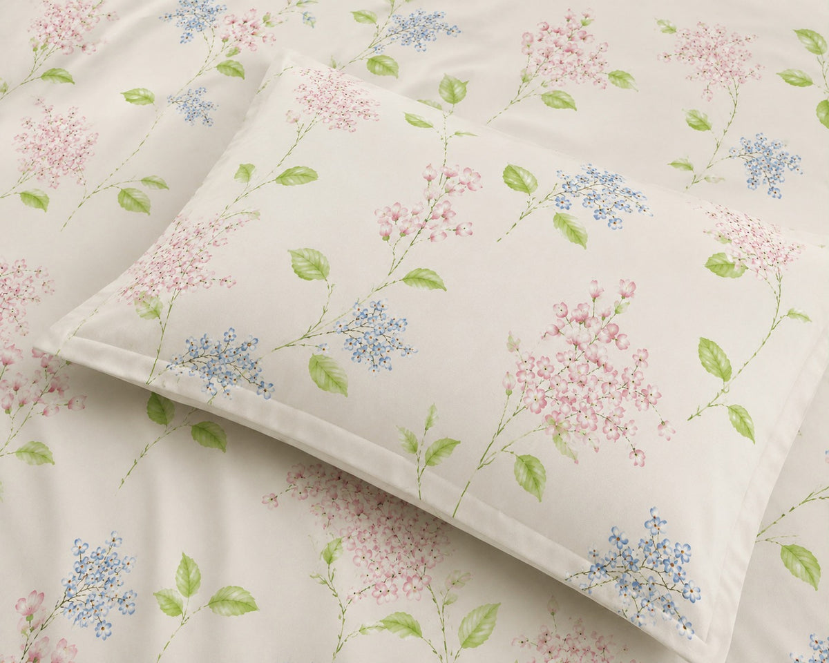 Spring Blossom Double Bedsheet | 125 GSM | Glace Cotton