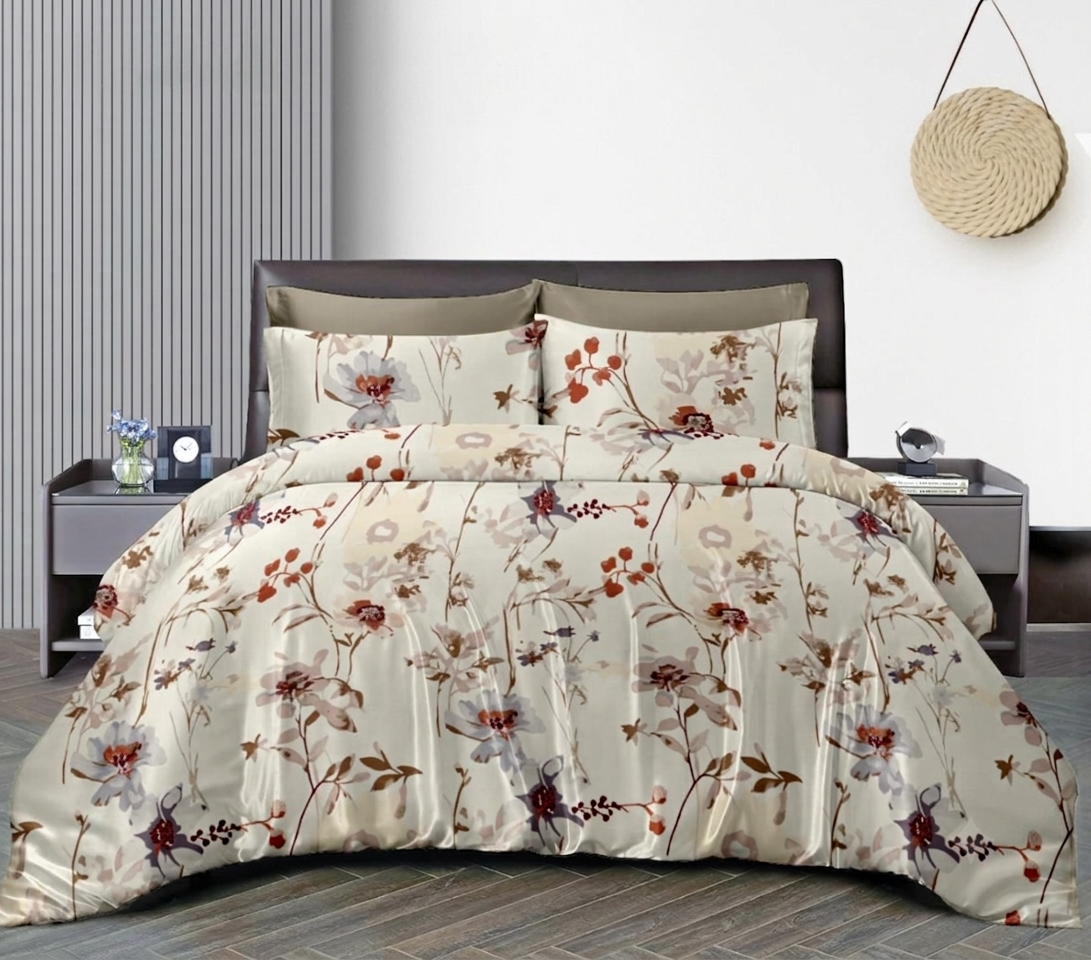 Garden Muse Double Bedsheet | 145GSM  | Cotton Feel