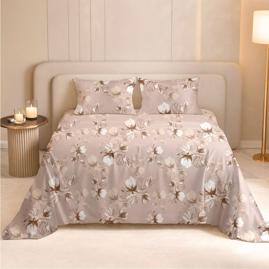 Soft Horizon Double Bedsheet | 240TC  | Pure Cotton