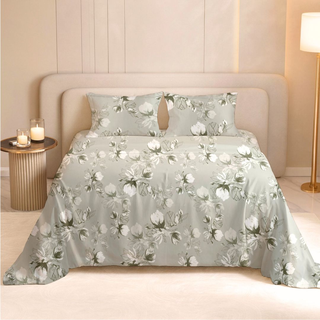 Soft Horizon Double Bedsheet | 240TC  | Pure Cotton