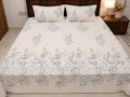 Grey Garden Double Bedsheet| 240TC | Pure Cotton
